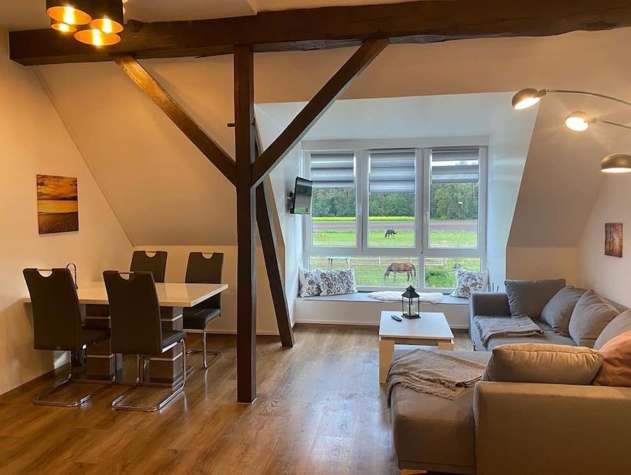 Wunderschoene Ferienwohnung Auf Dem Bauernhof Greven Dış mekan fotoğraf