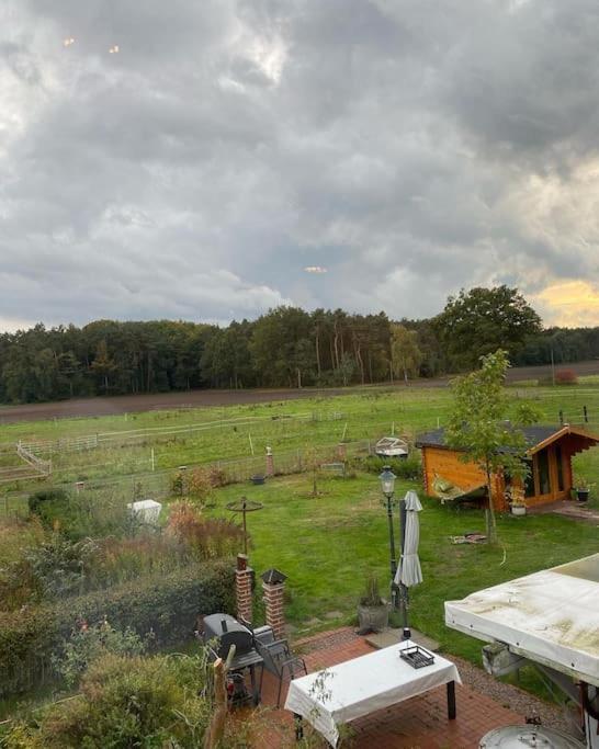 Wunderschoene Ferienwohnung Auf Dem Bauernhof Greven Dış mekan fotoğraf