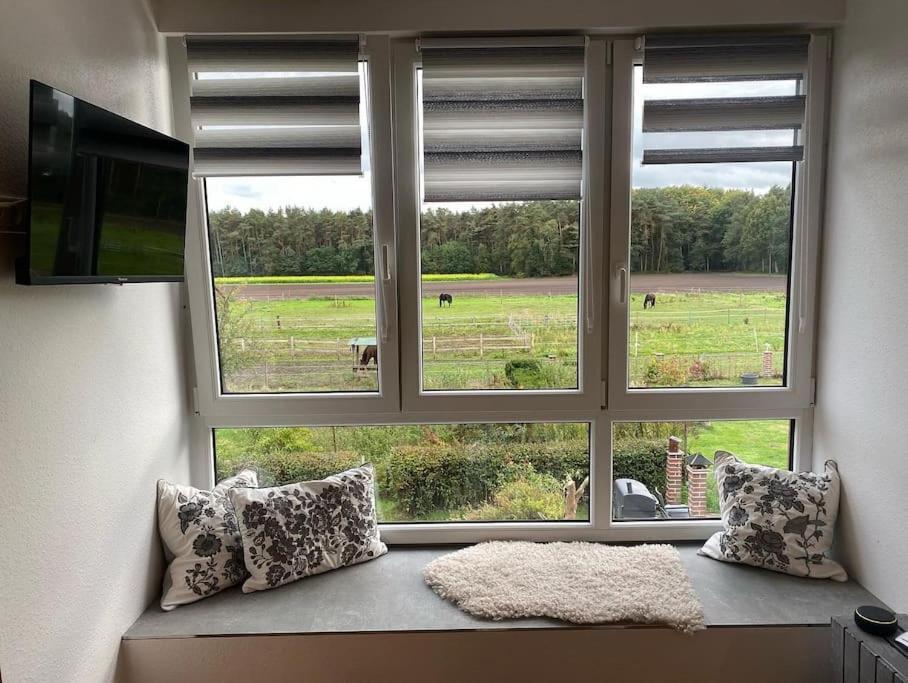 Wunderschoene Ferienwohnung Auf Dem Bauernhof Greven Dış mekan fotoğraf